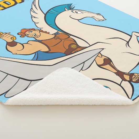 Hercules Riding Pegasus Sherpa Blanket Sherpa Deken (3/4)