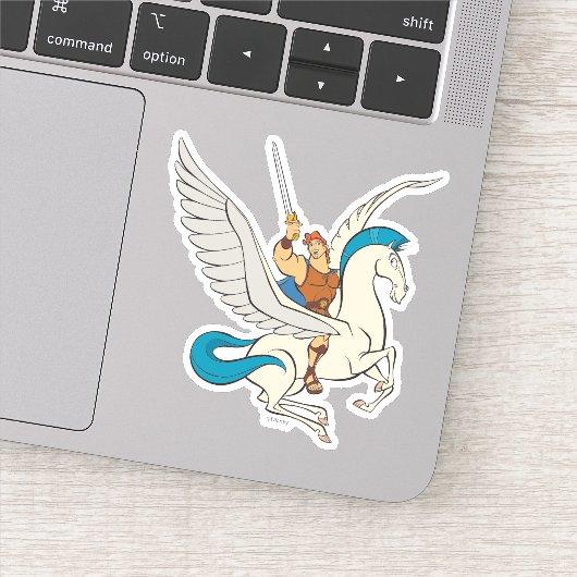 Hercules Riding Pegasus Sticker (Détail)