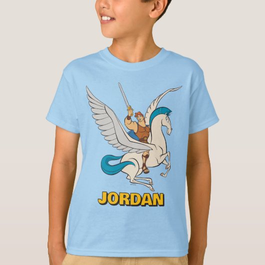 Hercules Riding Pegasus T-Shirt (Voorkant)