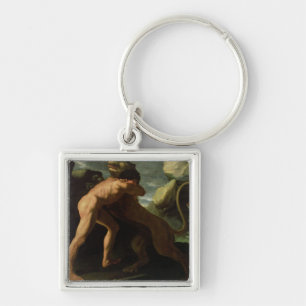 Hercules vechten met de Nemean Lion Sleutelhanger