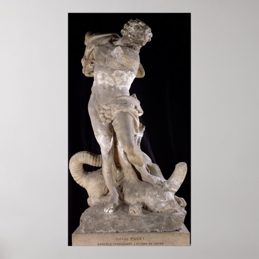 Hercules vechten tegen de Lernaean Hydra Poster (Voorkant)