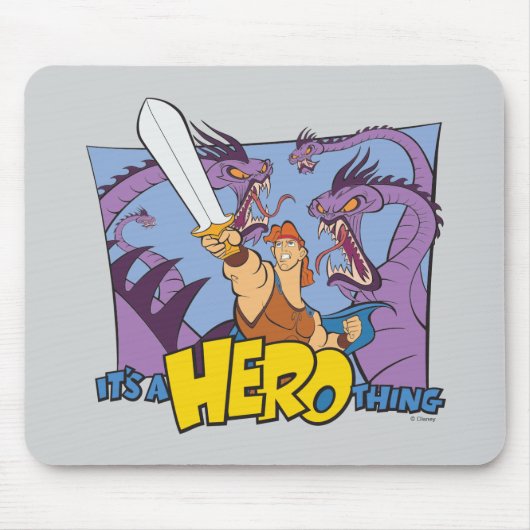 Hercules vs Hydra - It's a HERO Thing Mouse Pad Muismat (Voorkant)
