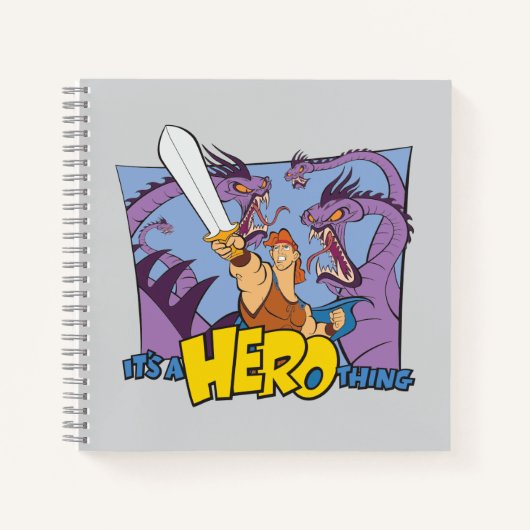 Hercules vs Hydra - It's a HERO Thing Notebook Notitieboek (Voorkant)