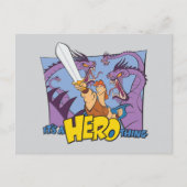 Hercules vs Hydra - It's a HERO Thing Postcard Briefkaart (Voorkant)