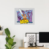 Hercules vs Hydra - It's a HERO Thing Poster (Bureau à domicile)
