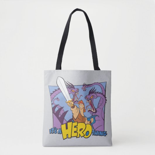 Hercules vs Hydra - It's a HERO Thing Tote Bag (Voorkant)