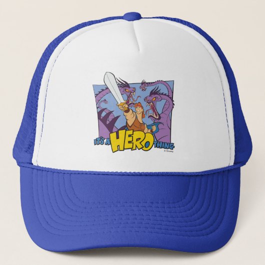 Hercules vs Hydra - It's a HERO Thing Trucker Hat Pet (Voorkant)