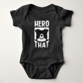 Herd dat Border Collie Gift Dierenvriend Dog Romper (Voorkant)