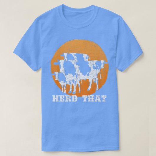 Herd dat de Koe Farmer overheerst T-shirt (Design voorkant)