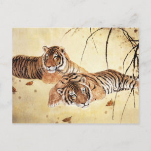 Herd kamelen, klassieke Chinese kunst Briefkaart