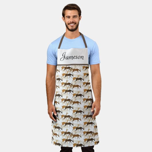 Herd van Deer Pattern Schort (Gedragen)