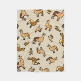 Herd van Llamas Fleece Deken