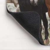 Herd van wilde paarden muismat (Hoek)