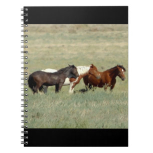 Herd van wilde paarden notitieboek