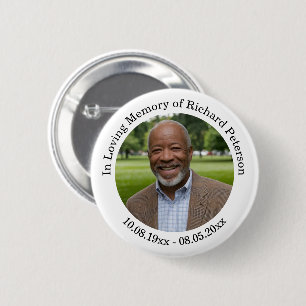 Herdenking 1 Speciale Foto Ronde Button 5,7 Cm