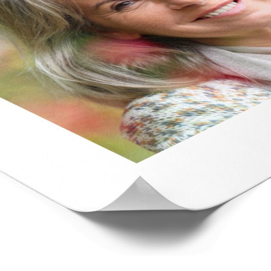 Herdenking 21 Foto Collage Minimal Script Poster (Hoek)