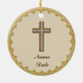 Herdenking 25-jarig priesterwijding jubileum keramisch ornament (Achterkant)