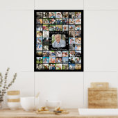 Herdenking 55 FEIERIJK LEVENSFEIT Fotocollage Poster (Keuken)