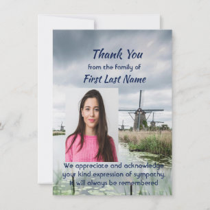 Herdenking Aangepast Holland Nederland Dank je we Bedankkaart