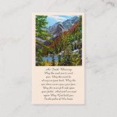 Herdenking Begrafenis Kaart Visitekaartje (Voorkant)