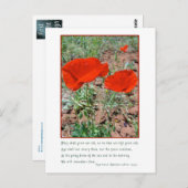 Herdenking Briefkaart (Voorkant / Achterkant)