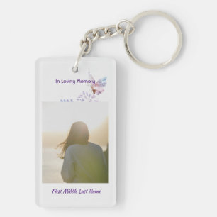 Herdenking Custom Memorial Keepsake Butterfly Sleutelhanger