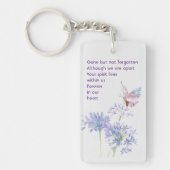 Herdenking Custom Memorial Keepsake Butterfly Sleutelhanger (Voorkant)