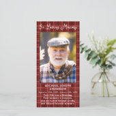 Herdenking Gedicht Rouwbrief Boeklegger Herfst Pla (Staand voorkant)