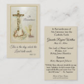 Herdenking Heilige Kaarten Beroep Geloof RCIA (100 Visitekaartje (Voorkant / Achterkant)