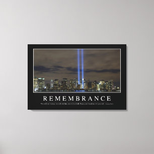 Herdenking: Inspirerend prijsopgave Canvas Afdruk