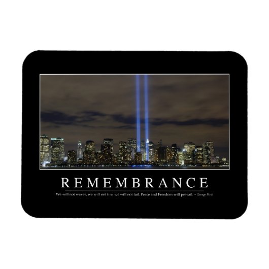 Herdenking: Inspirerend prijsopgave Magneet (Horizontaal)