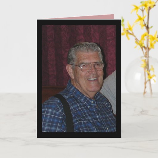 Herdenking Kaart (Gele Bloem)