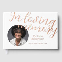 Herdenking Keepsake Modern Memorial Funeral