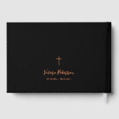 Herdenking Keepsake Modern Memorial Funeral Gastenboek (Achterkant)