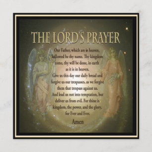 Herdenking   Lord's Prayer Kaart