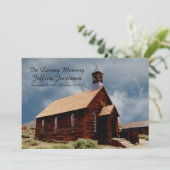 Herdenking Memorial Service Uitnodiging Oude Kerk (Staand voorkant)