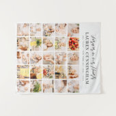 Herdenking Modern Eenvoudig Minimalistisch 25 Foto Wandkleed (Voorkant (horizontaal))