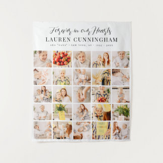 Herdenking Modern Eenvoudig Minimalistisch 25 Foto Wandkleed