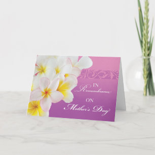 Herdenking op Moederdag Flowers and Swirls Kaart