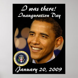 Herdenking President Obama Inauguratie Poster