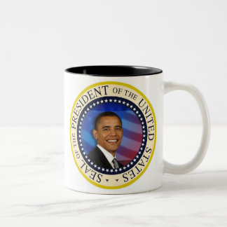 Herdenking President Obama Inauguratie Tweekleurige Koffiemok
