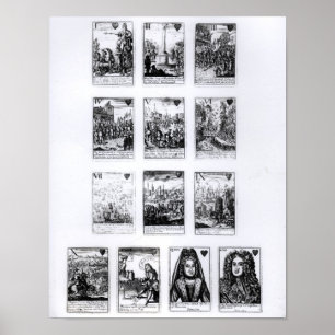 Herdenking speelkaarten poster