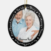 Herdenking van aangepaste foto's Memorial Keramisch Ornament (Links)