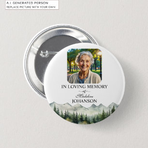 Herdenking van Bergen en Bomen Aandenken Ronde Button 5,7 Cm