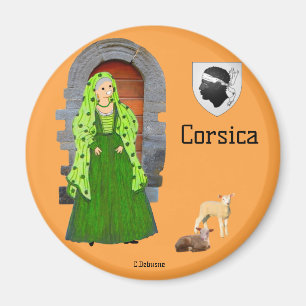 Herdenking van Corsica, Frankrijk Magneet