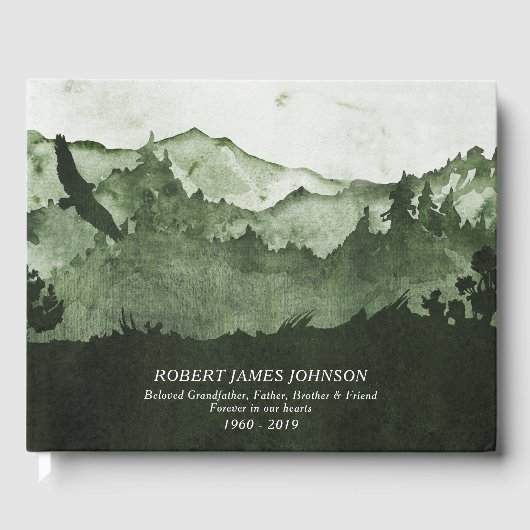 Herdenking van de begrafenis van de herdenking van gastenboek (Voorkant)