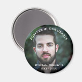 Herdenking van de dood - herdenking van het leven  magneet (Voorkant / Achterkant)