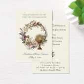 Herdenking van de Eerste Heilige Communie van Eleg Visitekaartje (Bureau)