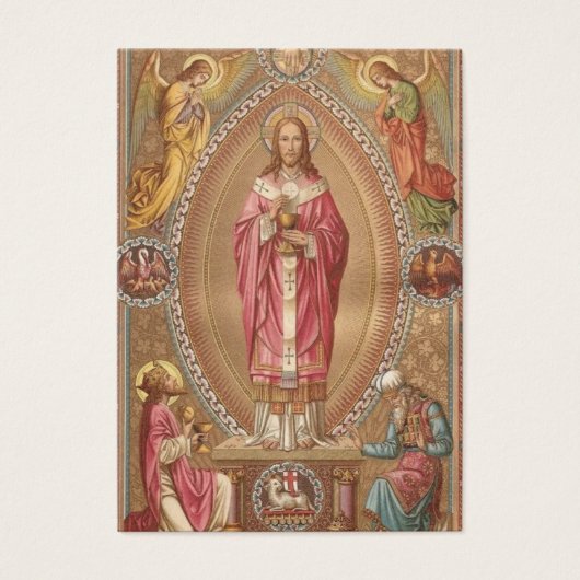 Herdenking van de Eerste Heilige Communie van Eleg Visitekaartje (Voorkant)