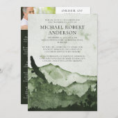 Herdenking van de herdenking van het bergbos kaart (Voorkant / Achterkant)